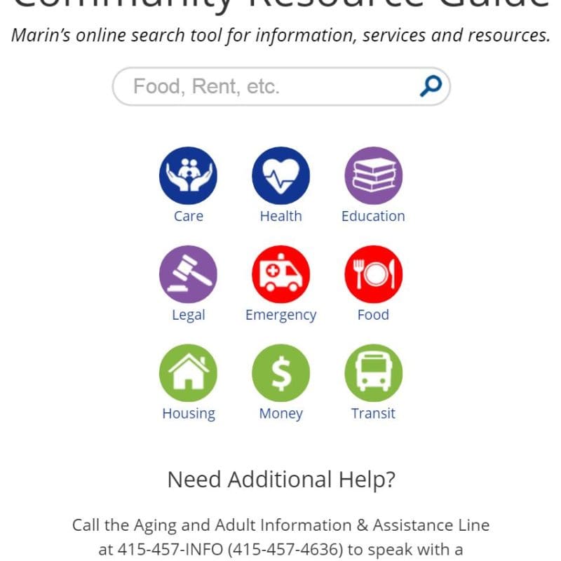 Aging Action Initiative Marin County Community Resource Guide  